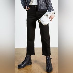 Ted Baker Braided Belt Black Cropped Jeans